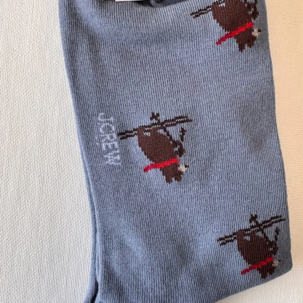 J.Crew Women's Winter Skiing Bear  Crew Style Socks NWT